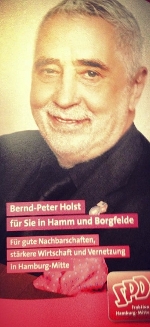 Am 25. Mai 2014 in Hamburg-Mitte auf SPD-Listenplatz 16 Bernd P. Holst whlen