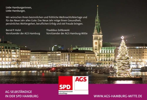 Weihnachtsgre von der AGS-HAMBURG-MITTE und einen angenehmen Jahresausklang